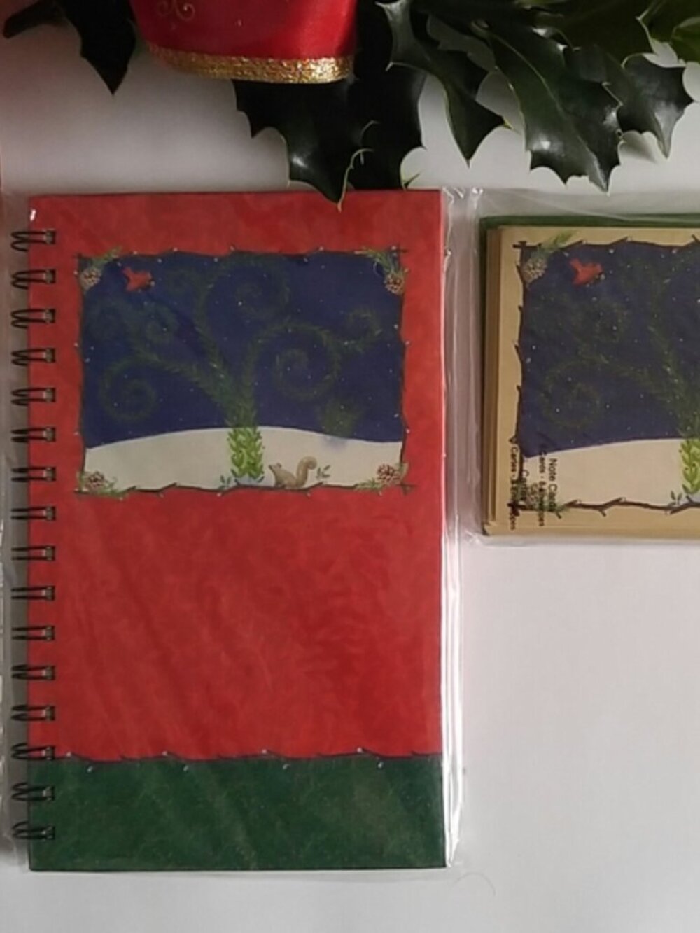 Studio18 New & Sealed Sparkly Tree Journal with matching Notecards